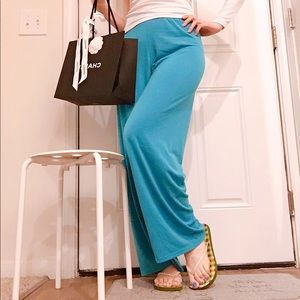 High Waist Wide-legs Jersey Pants